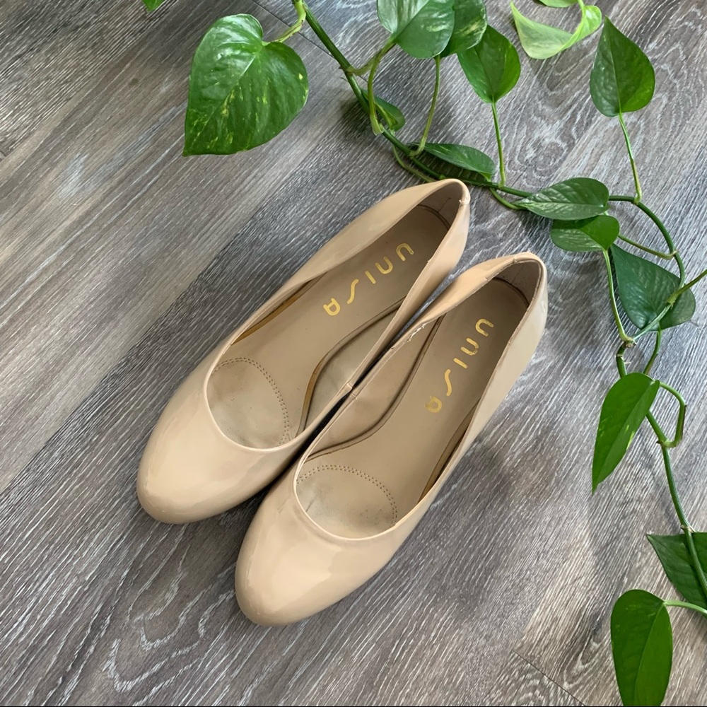 Short nude heels. Size 8. Unisa brand (from DSW).